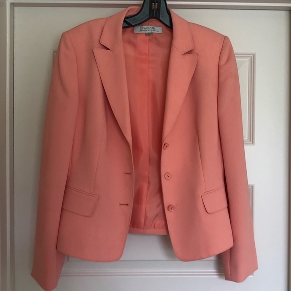 Tahari Peach Skirt Suit - Picture 2 of 4
